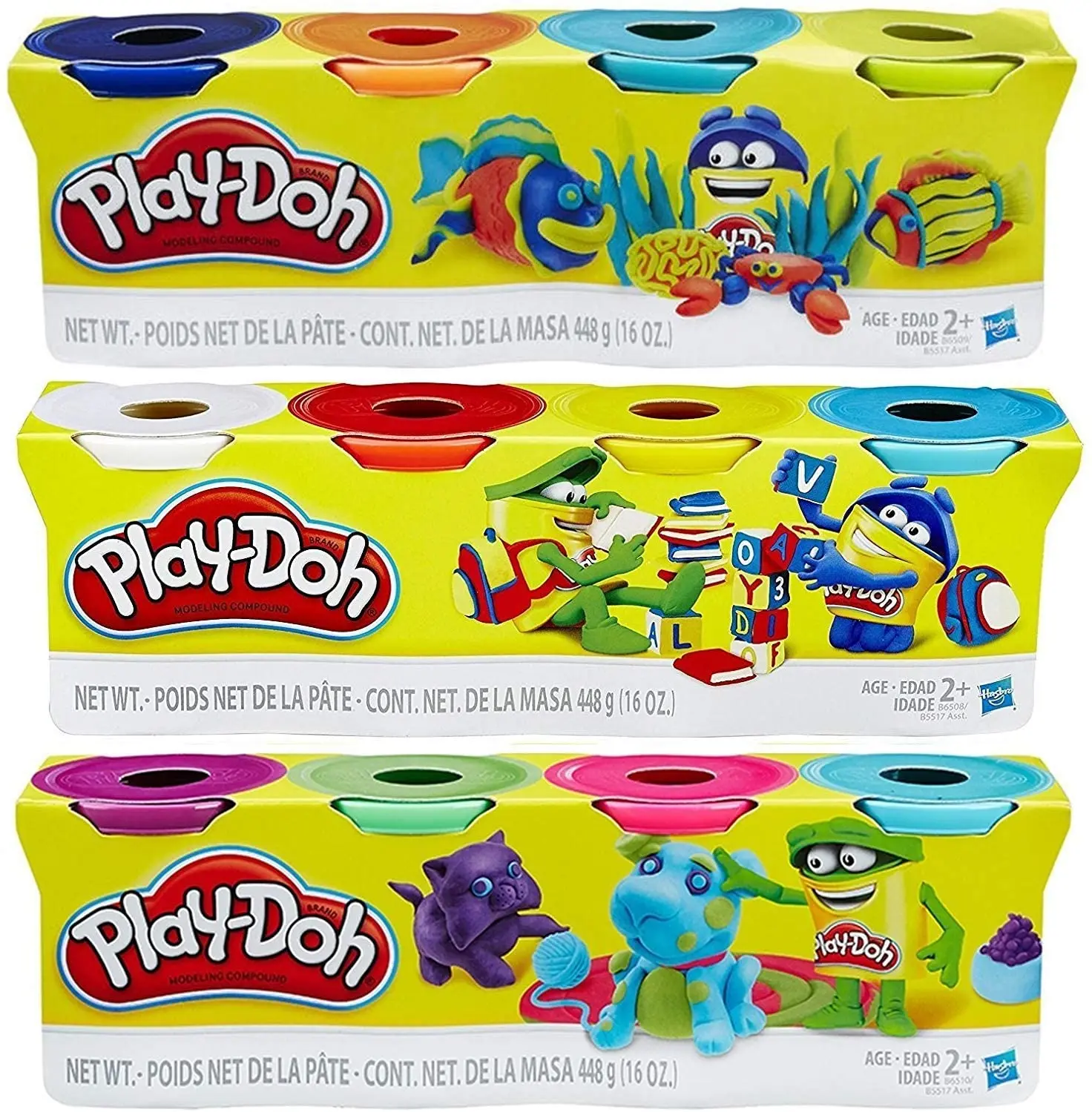Play-Doh HASB5517BAMZ 4-Pack of Colors 