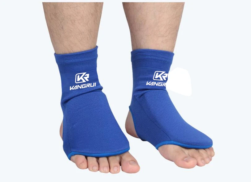 ks515 blue Цветные леггинсы для каратэ, защита для голени, защита для бокса, защита голени, защита для кикбоксинга, защита для супинатора, тренировочная защита для щиколотки - Цвет: ks515 blue