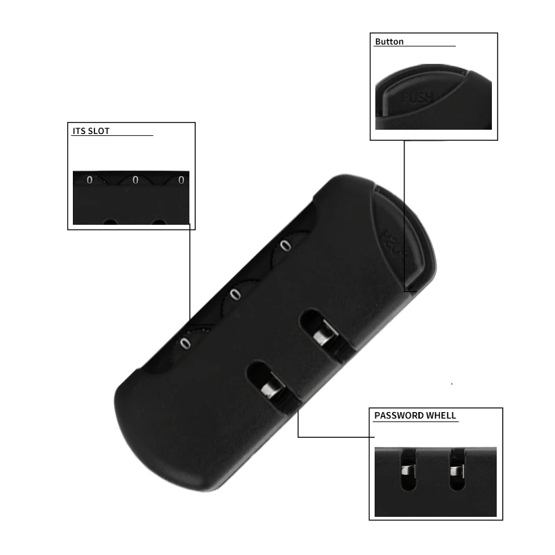 Luggage trolley suitcase suitcase luggage accessories password lock fixed lock safe and durable anti-theft lock