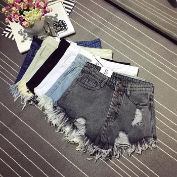 

Sexy Shorts Women High Waist Denim Shorts Jeans Hole Summer Lady Mini Skinny Fit Pantalones Cortos Mujer Short S-6XLSize