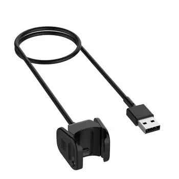 

55CM/100CM USB Charging Cable Charger Cord Clip Replacement Charge Dock for Fitbit-Charge 3/4 Smartwatch