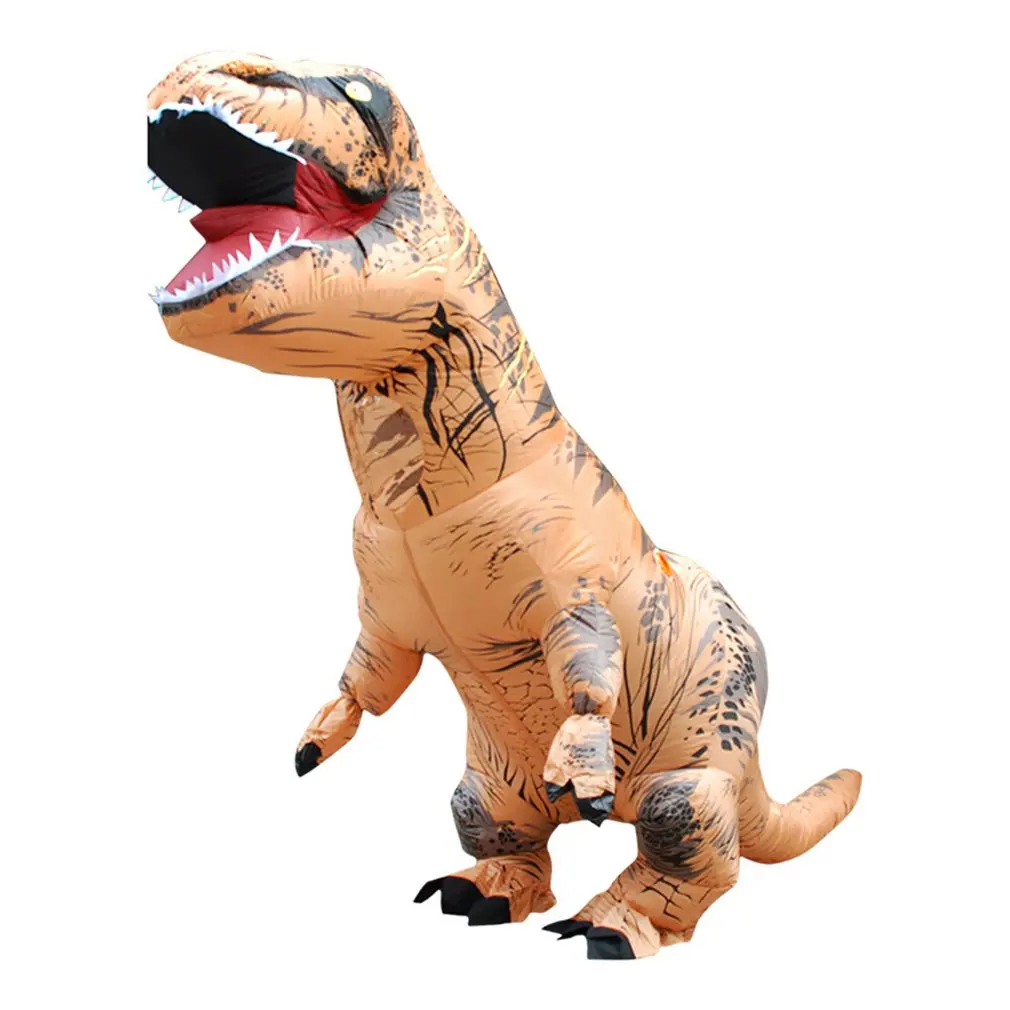 Надувной костюм динозавра; Детский костюм Рекса для взрослых; праздничное платье; карнавальный костюм в форме животного; карнавальный костюм - Цвет: Adult Tyrannosaurus