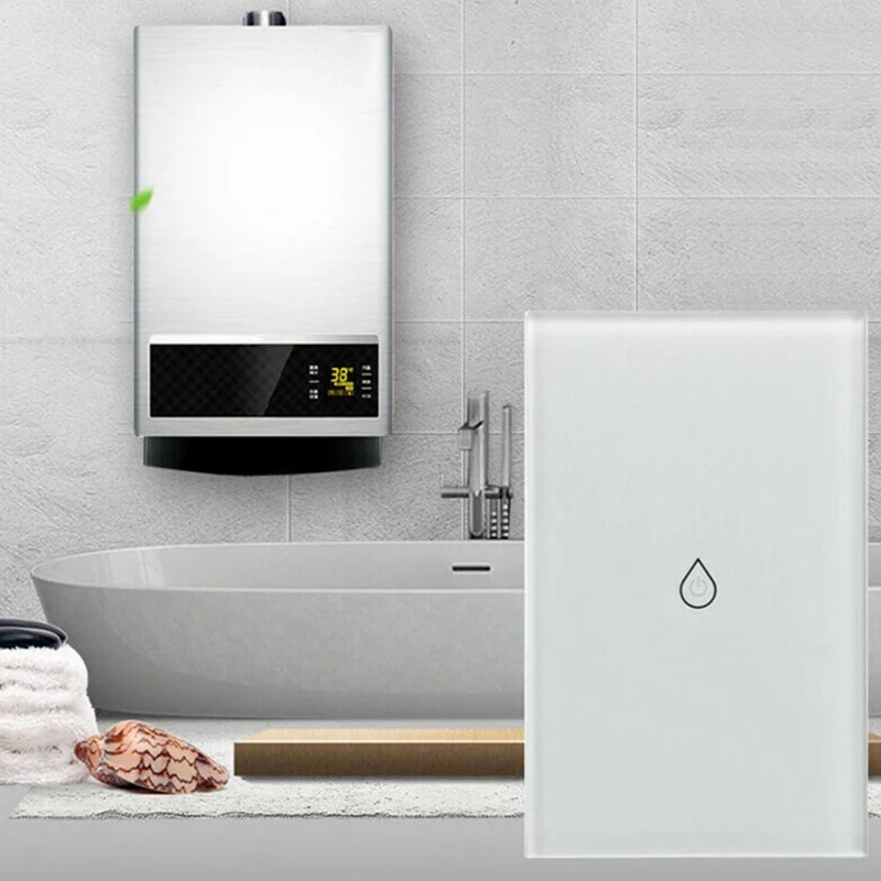 WiFi умный переключатель бойлера водонагреватель Smart Life Tuya APP дистанционное управление Google Home Голосовое управление стеклянная панель