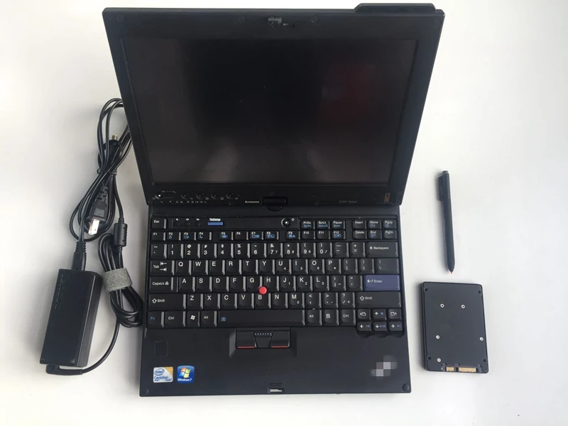 Mb star c4 ssd SD Подключение компактный 4 программного обеспечения v2019.12 с ноутбуком x201t i7 ram 4g все кабели полный комплект готов к использованию для 12v 24v