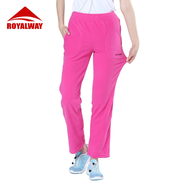 

ROYALWAY Womens Joggers Running Sport Training Exercise pants Women Soft Shell Loose Comfortable Fleece Pants RFPL3449F