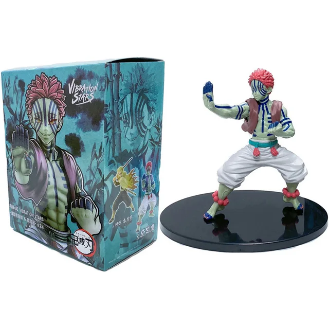 Anime Demon Slayer Figure Kamado Tanjirou Nezuko Action Figures PVC Model Toys Zenitsu Figurine Inosuke Kimetsu No Yaiba Figura Akaza With box