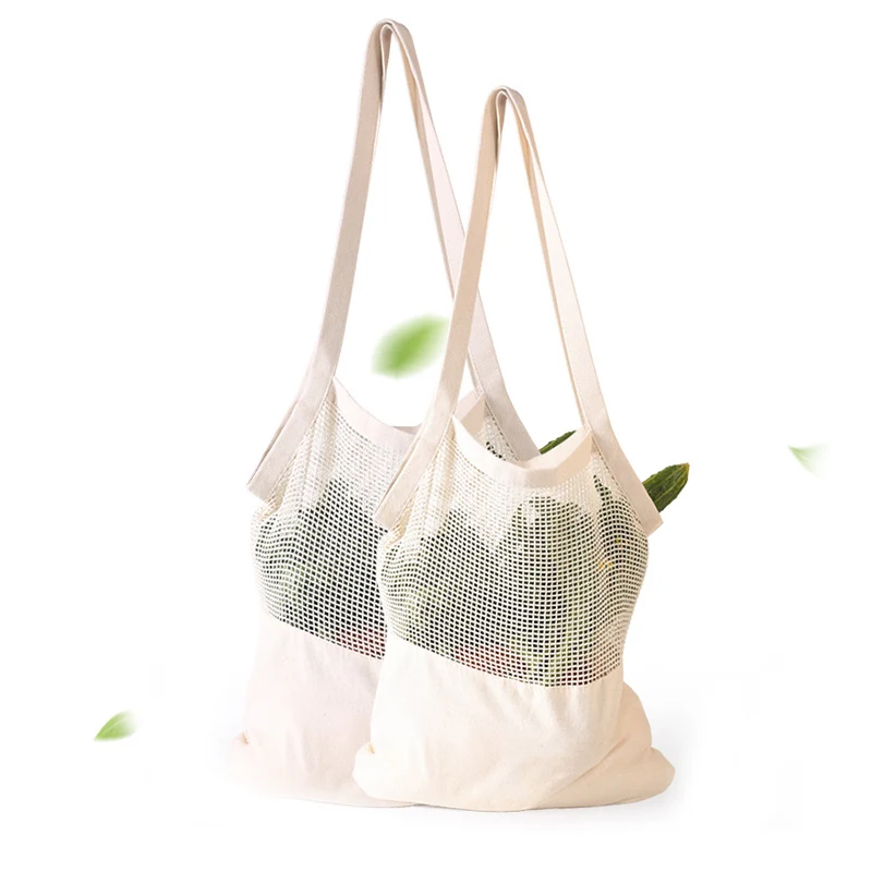 New Style Eco Friendly Reusable Mesh Bag for Vegetable Fruit Washable Shopping Tote Bag