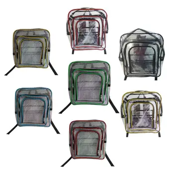 

NoEnName_Null Fashion Unisex Anti-static Transparent PVC Backpack Travel School Book Bag Daypack for Teenager Student