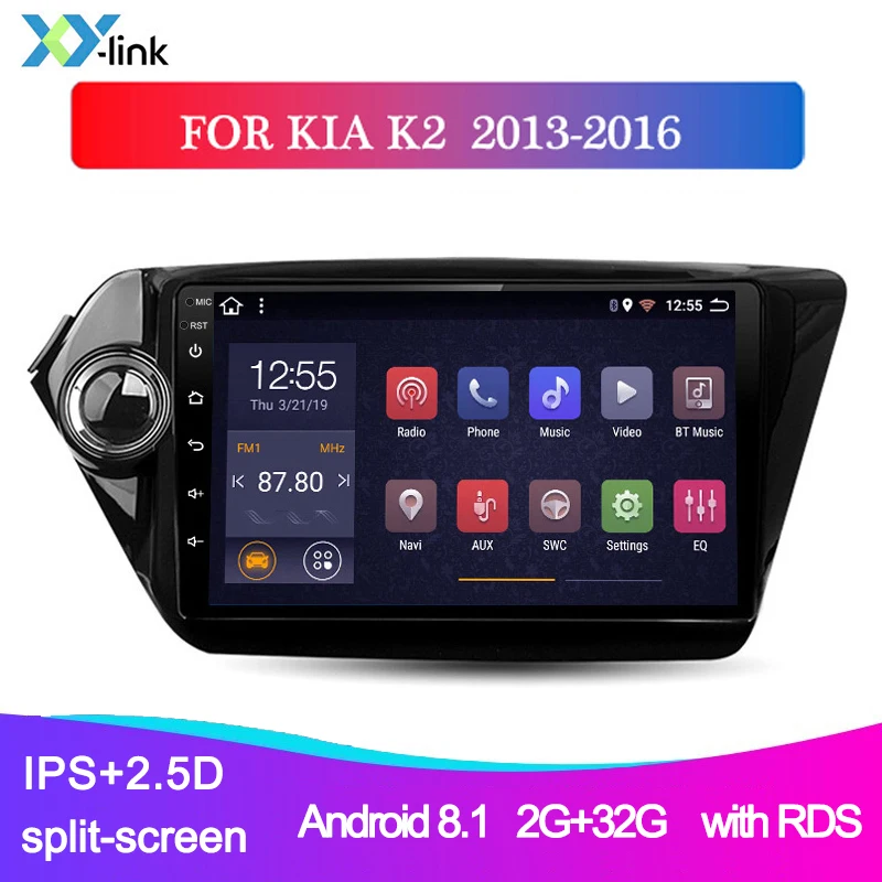 Автомагнитола мультимедийный плеер Android для KIA k 2 k2 RIO2 RIO 2013 -2016 GPS система