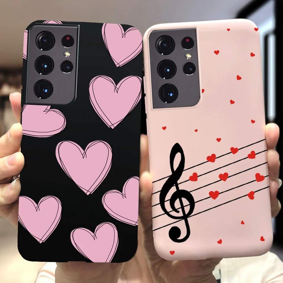 Per Samsung S21 5G Custodia S21 Ultra Plus 5G Cover Coppia Carina Per Samsung Galaxy S21 Plus 5G S21 + S 21 Custodie Ultra Per Telefono Soft Capa