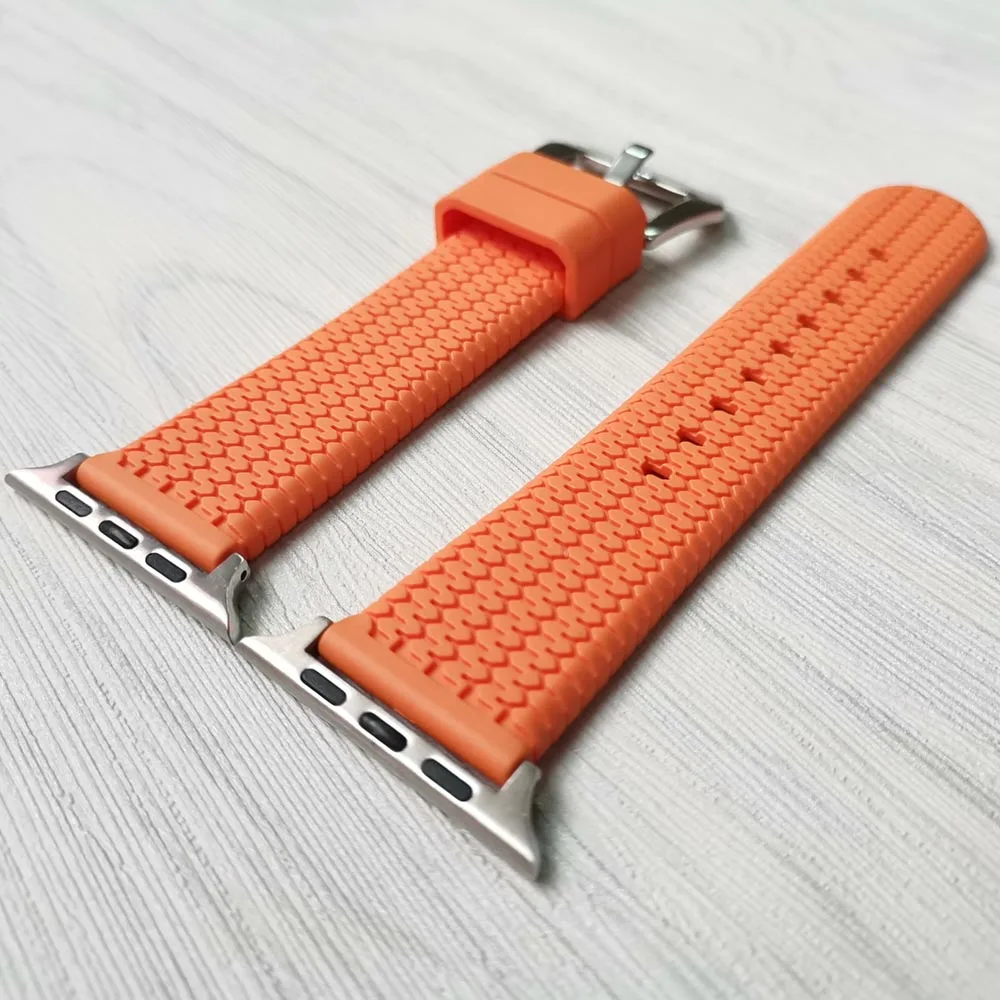 Резиновые ремешки для часов Apple Watch 5 4 3 2 1 40 мм 44 ремешок с шинами браслет iWatch 38 42