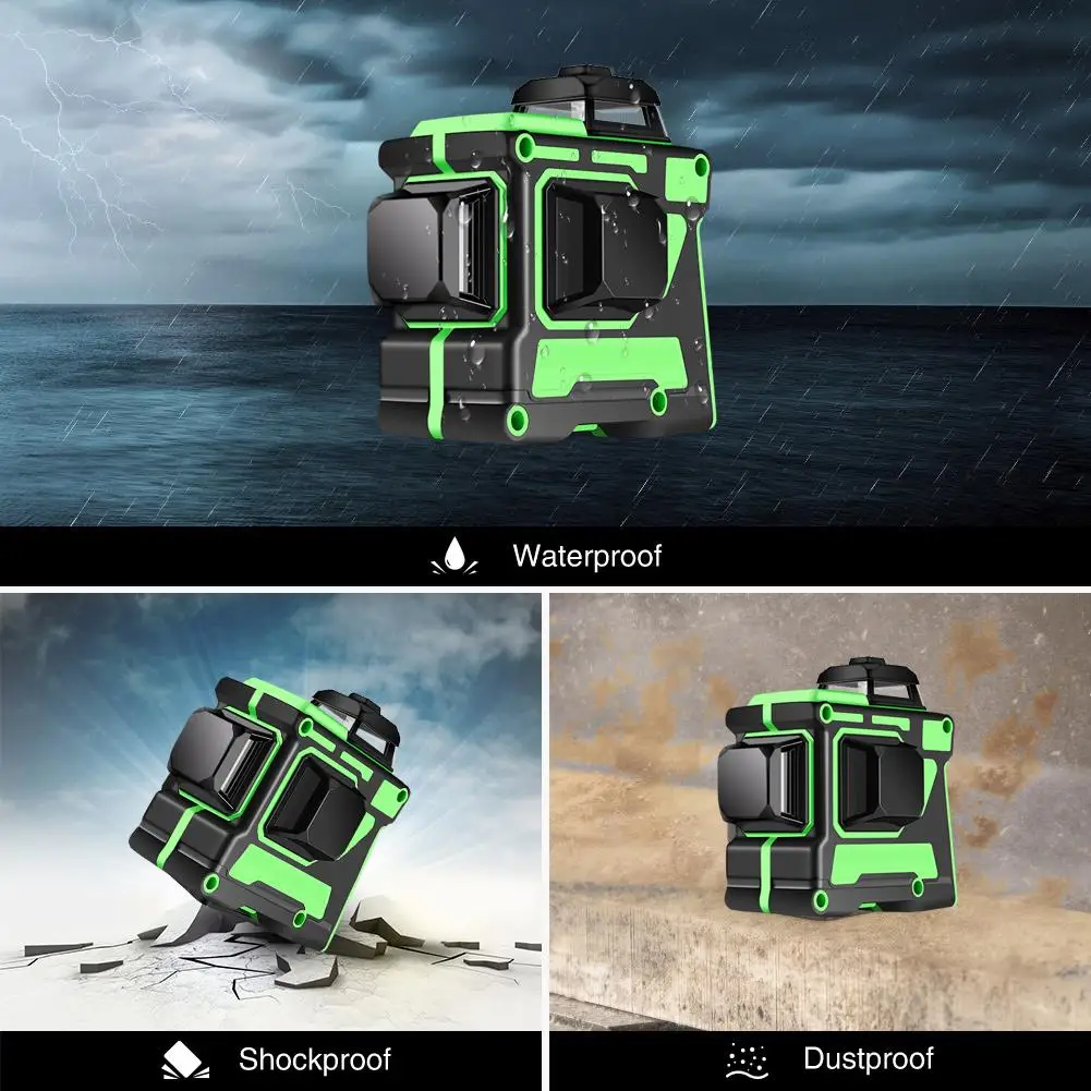 3D Инфракрасный лазерный уровень самонивелирующийся пульт дистанционного