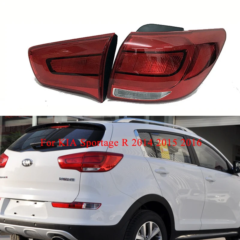 Для KIA Sportage R задние фонари левый/правый сигнал поворота задние фонари бампер Предупреждение ющая сигнальная лампочка