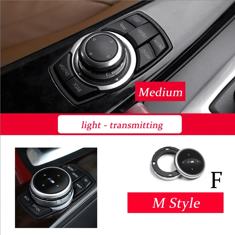 Кнопок автомобильных мультимедиа-систем iDrive(декоративные наклейки для BMW X1 X3 X5 X6 F30 E90 F32 F10 F20 F01 F34 GT Z4 F15 F16 F25 E70 E7 - Название цвета: F