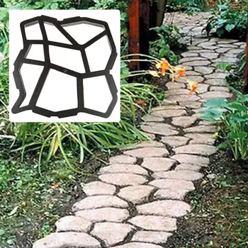 

Path Maker Mold 40*40*4cm Walk Garden Concrete Mould Paving DIY Pavement Stepping Stone Patio Driveway