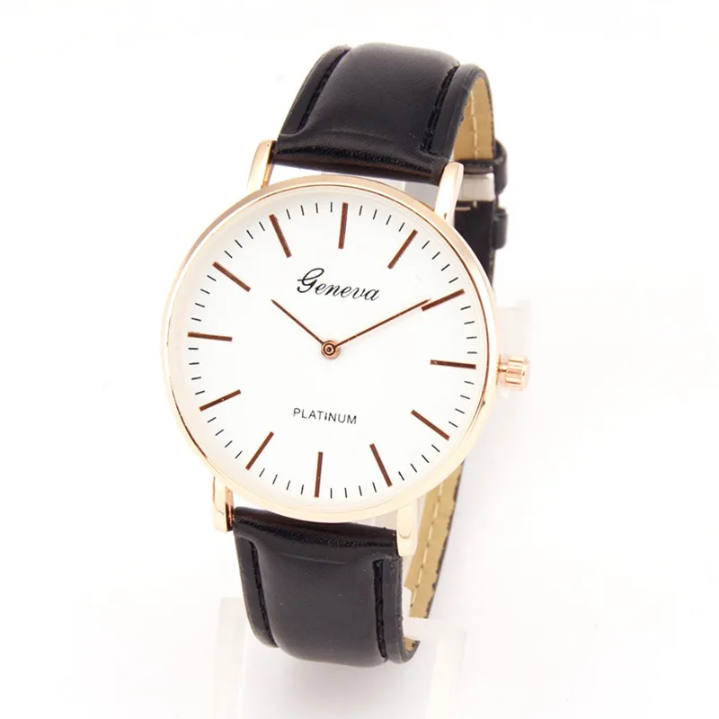 

Geneva Belt Watch Thin Two Needle Hot Selling MEN'S Watch Fashion Gift Europe And America Fashion Watch
