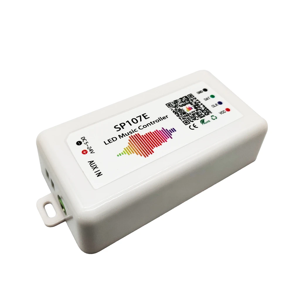 Интеллектуальный Wi Fi музыкальный Bluetooth контроллер SP107E для WS2812 SK6812 WS2811 адресная Светодиодная лента