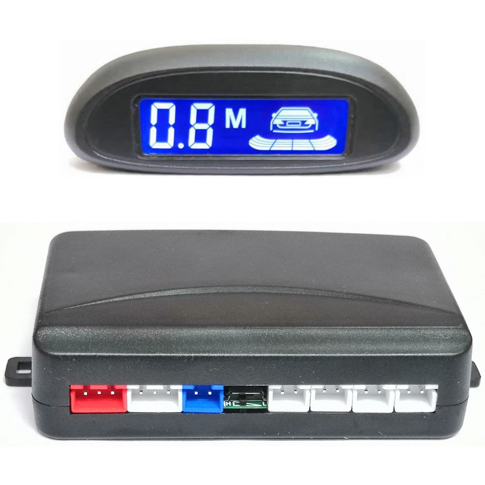 Parking Sensor 4 sensores LED detector display sensor de estacionamento  automático backup de carro radiolocalizador sistema de monitoramento alarme