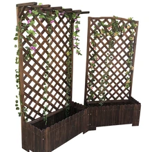 Корпус для восхождения Цветочная стойка антикоррозионная Балконная уличная Цветочная Коробка твердая Арбор сетка перегородка Цветочная паза