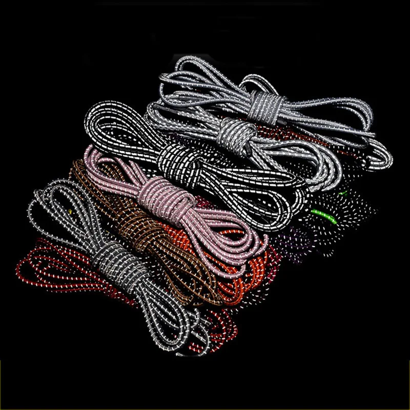 1 пара эластичных шнурков с круглым носком светоотражающие эластичные ботинки