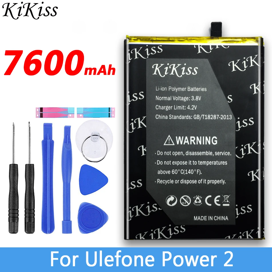 7600 мАч для Ulefone power II/power 2 батарея для сотового телефона большая мощность 7600 мАч для Ulefone power II/power 2