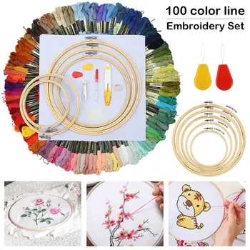 

100 Colors Magic Pencil For Embroidery Needle Hoop Kit Thread Piercing Kit Knitting Needlework Women DIY Sewing Accessories New