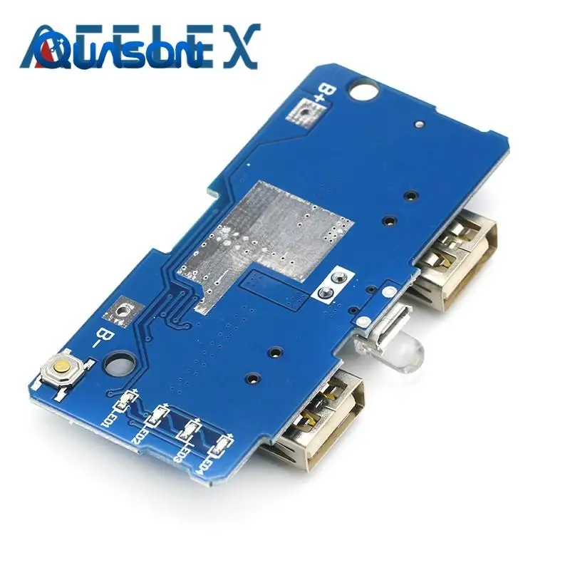 Module de chargeur de batterie externe 5V 2A carte de charge Module d'alimentation Boost 2A double sortie USB 1A entrée ► Photo 3/6