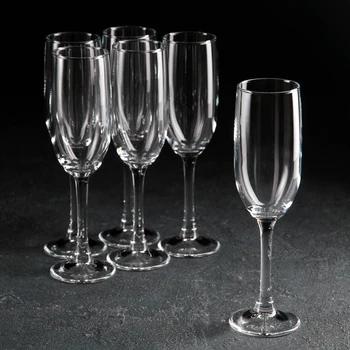

Set of champagne glasses 155 ml Imperial Plus, 6 pcs
