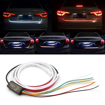 

Car Rear Trunk Tail Light Dynamic Streamer Reverse Warning Light Turn Signal LED Strip For Honda Accord City CRV Civic H-RV Logo