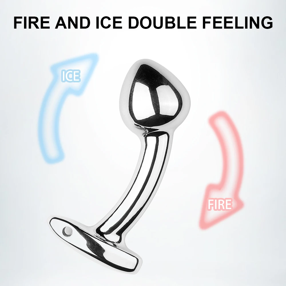Anal Edelstahl Butt Plug Gebogener Prostatamassager Für Erwachsene_voghion.com