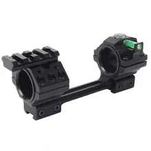 Охотничий прицел, цельное крепление, мульти-диаметр 25,4 мм/30 мм, двойные кольца, Пикатинни, крепление с прецизионным пузырьковым уровнем