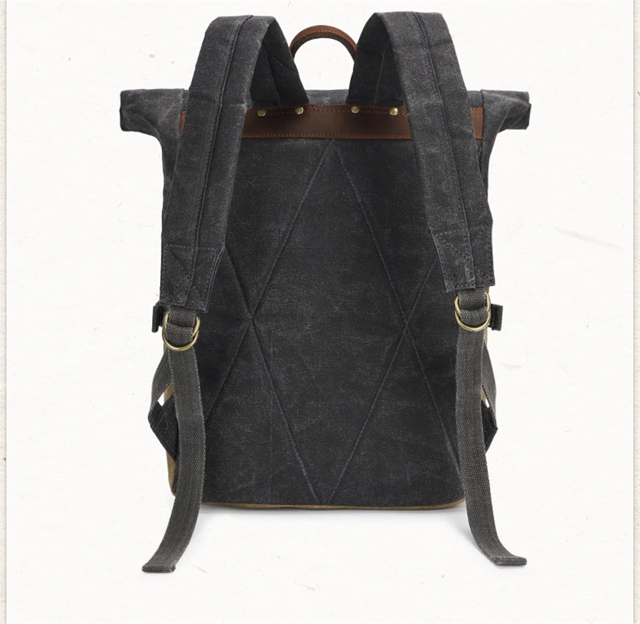 Men Backpack Mochila Waterproof Laptop School Bags for college student vintage Batik canvas rucksack large travel hiking bag
