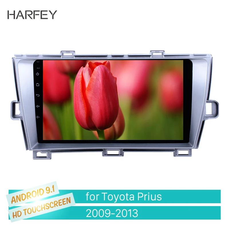 

Harfey car GPS Radio 9 inch HD Touchscreen Android 9.1 for Toyota Prius 2009-2013 RHD With Bluetooth support Carplay Digital TV