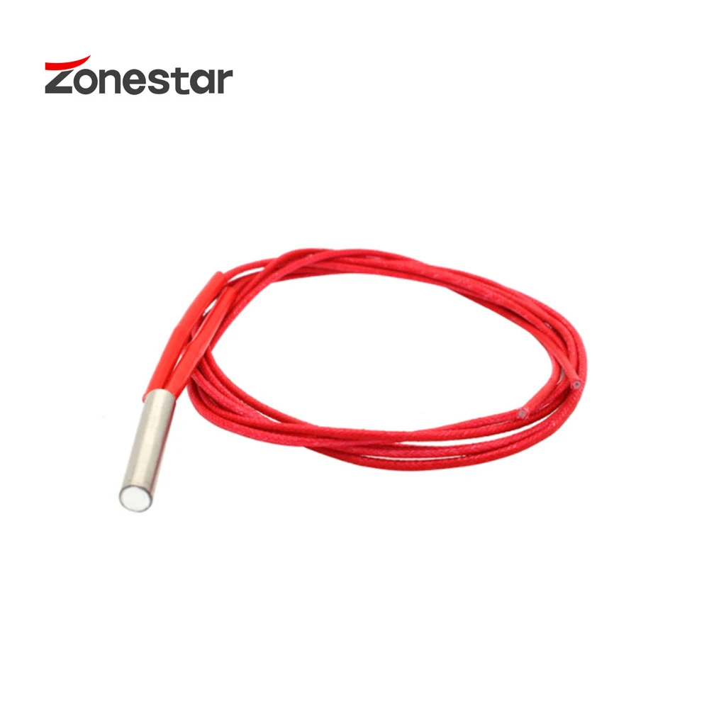 2 개/몫 카트리지 히터 세라믹 튜브 Piepe Φ6x20mm Reprap ZONESTAR FFF FDM 3D 프린터 핫 엔드 DIY 키트 12V40W 24V50W
