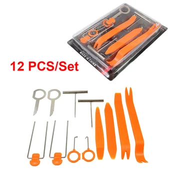 

12pcs/set Car Radio Door Clip Panel Open Trim Dash Audio Removal Installer Pry Tool For Auto Vehicle for BMW Audio Removal Pry