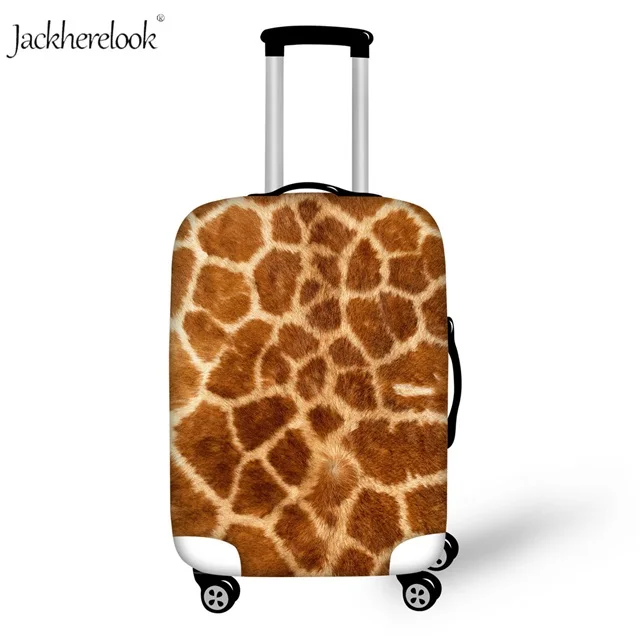 Гепард Зебра мех печатных чехол для чемодана пылезащитный лист Lepoard Тигр Жираф путешествия на дороге чехол тележки защитный чехол - Цвет: C0453
