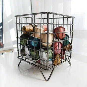 

2020 Coffee capsule storage rack, storage box, compact, no footprint, no rust, no paint, can be installed Nespresso Gusto Dolce