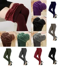 New Ladies Thick Winter Thermal Leggings Fully Fleece Lined Warm High Waist 8-16