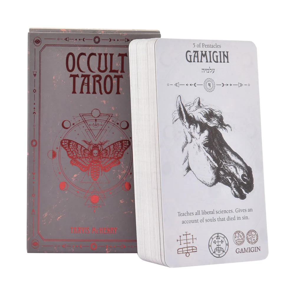 Juego de cartas de Tarot oculta, oráculo, fiesta familiar, tablero de naipes, juegos de adivinación, PDF