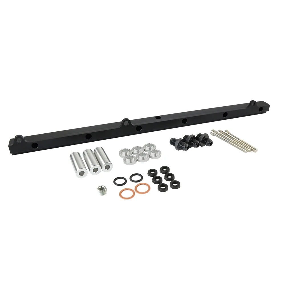 High Flow INJECTOR FUEL RAIL Toyota Soarer Supra MK III Crown 1JZ 1JZGTE BLACK