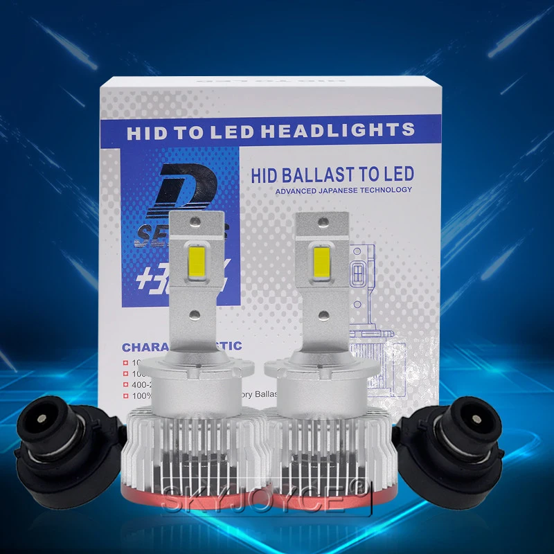 SKYJOYCE 2PCS D2S LED Car Lights D2R LED Canbus Headlight Bulb Lamp 70W 12000LM White LED to Replace HID Conversion Ballast Kit (3)
