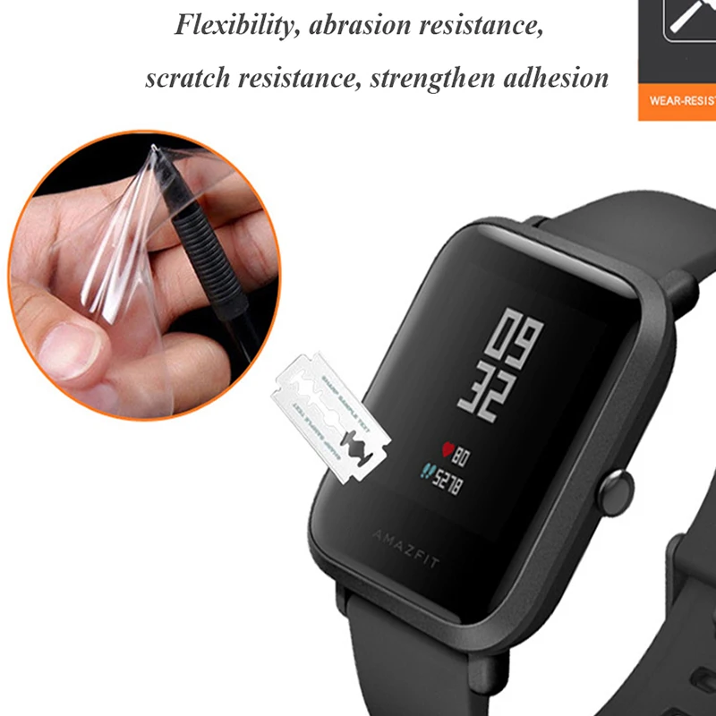 BOORUI защитная пленка из термополиуретана для Xiaomi Huami Amazfit Bip мягкая прозрачная пленка для Amazfit bip