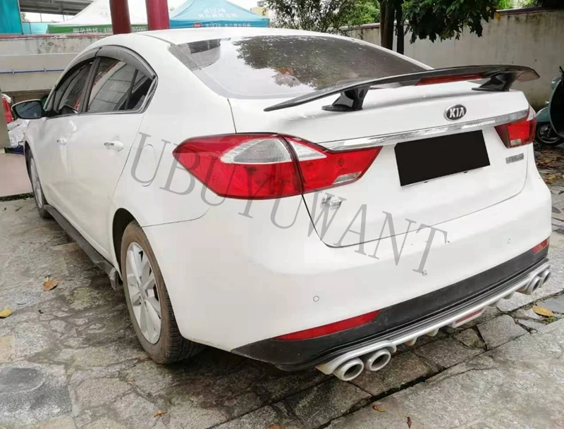Универсальный Седан ABS краска заднего крыла багажника спойлер для KIA K2 RIO K3 Forte 2001-(без дрели