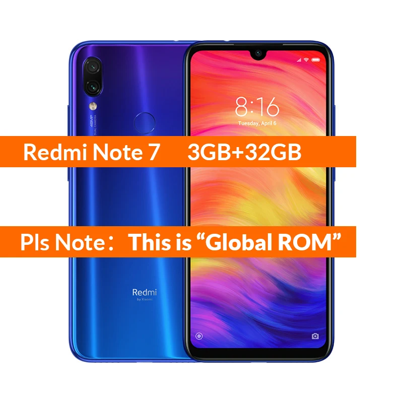 Global ROM Note7 Глобальная версия Xiaomi Redmi смартфон распродажа ограничено количество первый купить первый обслуженный мобильный телефон 1 - Цвет: Global ROM Note7