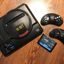 16 бит MD видеоигра Genesis совместимая машина с 126в1 SEGA игровая карта 720 dpi высокое разрешение с беспроводными геймпадами