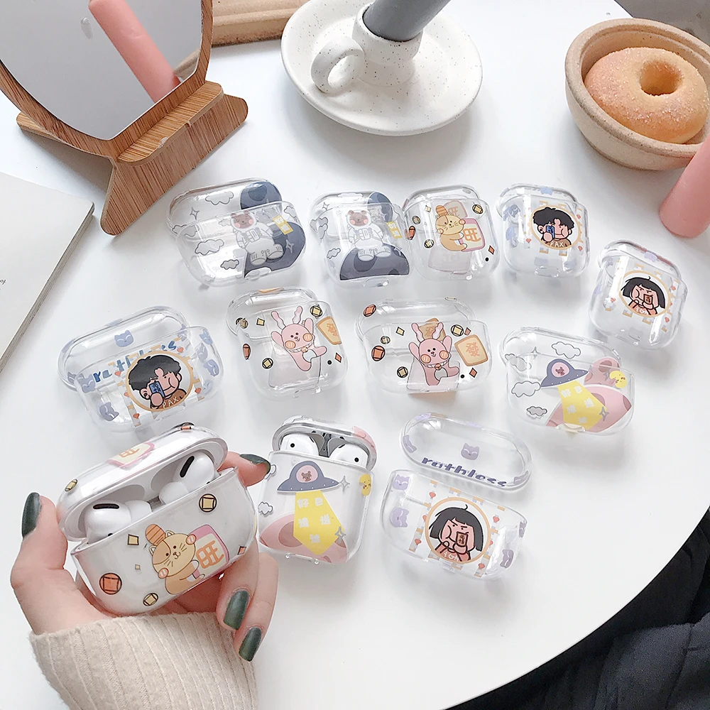 

Cute Cartoon Case for Apple AirPods Pro 2/1 Bluetooth Earphone Case Cover for Apple Airpods Pro 2 Air Pods 1 Shell Sleeve Coque