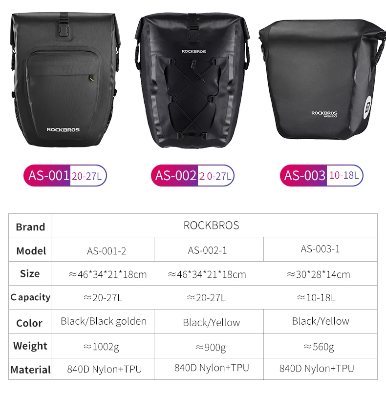 Discount ROCKBROS Bicycle Bags Full Waterproof Foldable Reclctive Large Capacity MTB Bike Bags 18L 27LPanniers Luggage Bike Accessories 4 Discount ROCKBROS Bicycle Bags Full Waterproof Foldable Reclctive Large Capacity MTB Bike Bags 18L 27LPanniers Luggage Bike Accessories 4