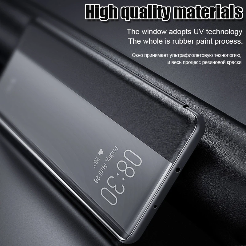 Роскошные Clear View Флип раскладный кожаный чехол для Huawei Honor 9 10 20 8x Коврики P 30 20 10 Lite Pro Smart Y6 Y7 Nova 3 4 IPad Mini