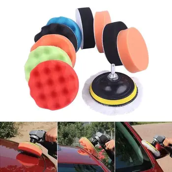 

Vehemo 4inch Buffing Pads Multicolor Polishing Foam Portable Car Buffing Sponge for Auto Buffer Pad Kit for Cleaning Tools