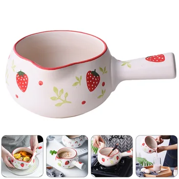 

1Pc Ceramic Cooking Pot Cooking Pot Non-stick Pot Milk Pan Milk Pot for Restaurant Hotel